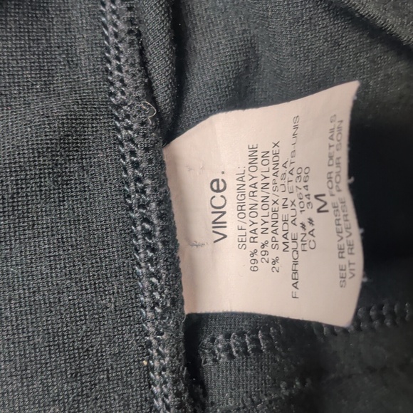 Vince Jet Black Leggings - Picture 4 of 4